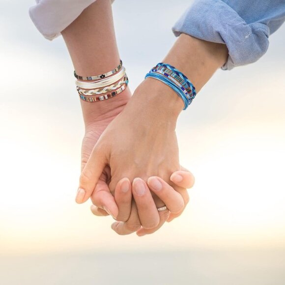 24 Pcs Boho Surfer Bracelet Anklet Adjustable Beaded Anklets Handmade Braided Br - Picture 6 of 7